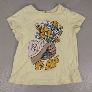 Kids Yellow Graphic T-Shirt